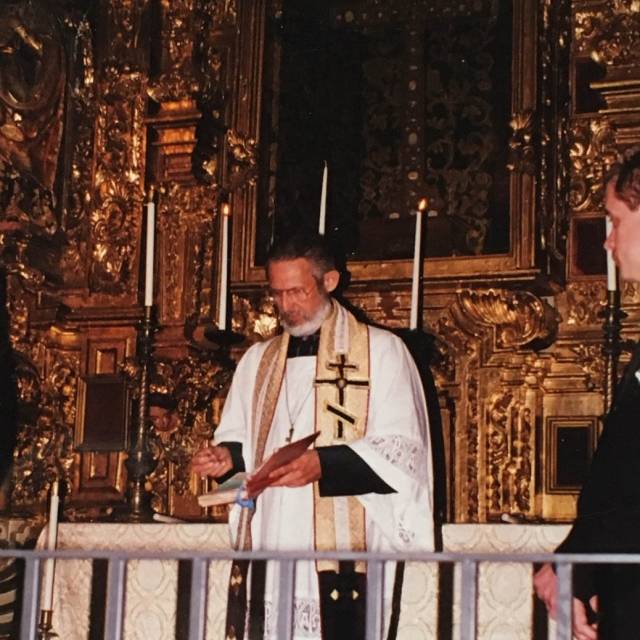 Archbiship David L. Cooper with Book