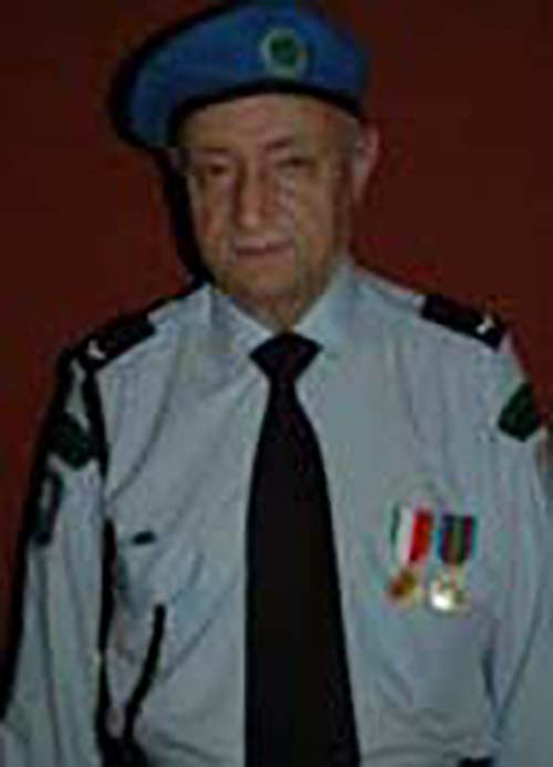 Sir (Brother) Anthony Zammit, OLS, with shield 2