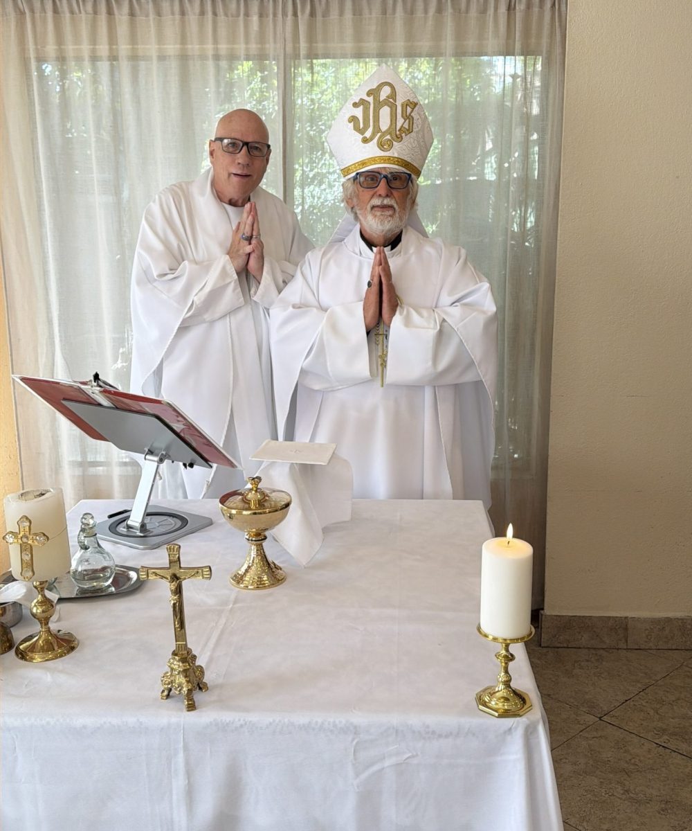 Easter Mass at the Ambassador Gardens facility in Reseda, California 4526.